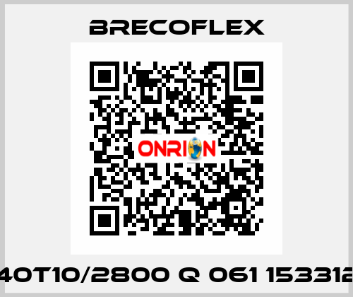 40T10/2800 Q 061 153312 Brecoflex