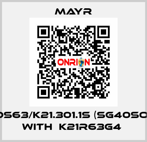 DS63/K21.301.1S (SG40SO) with  K21R63G4  Mayr