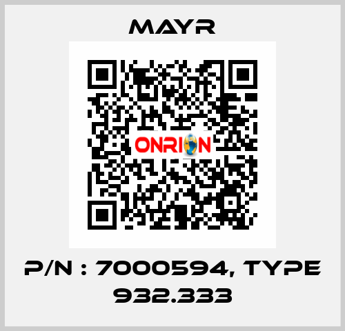 P/N : 7000594, Type 932.333 Mayr