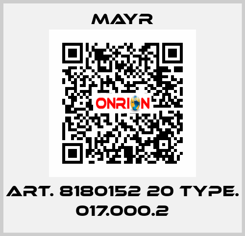 Art. 8180152 20 Type. 017.000.2 Mayr