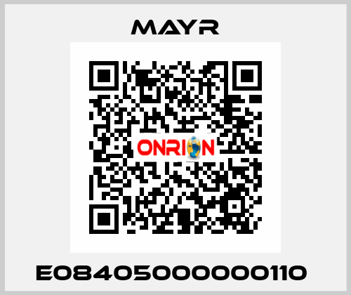 E08405000000110  Mayr