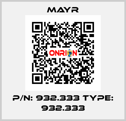 P/N: 932.333 Type: 932.333 Mayr