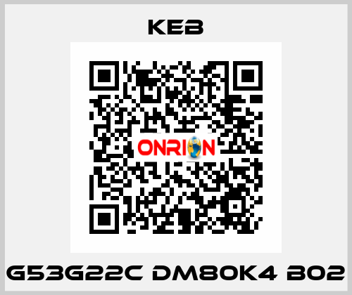 G53G22C DM80K4 B02 KEB