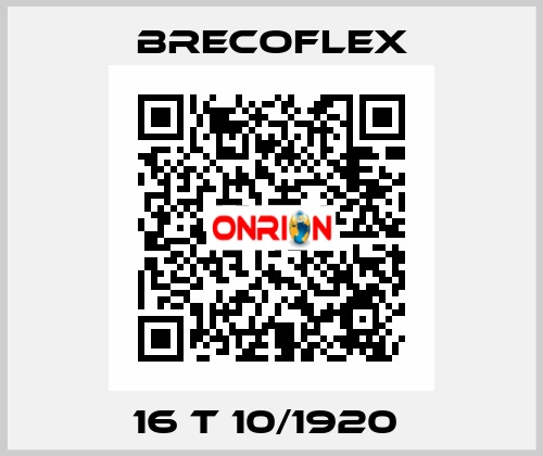 16 T 10/1920  Brecoflex
