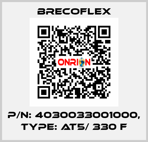 P/N: 4030033001000, Type: AT5/ 330 F Brecoflex