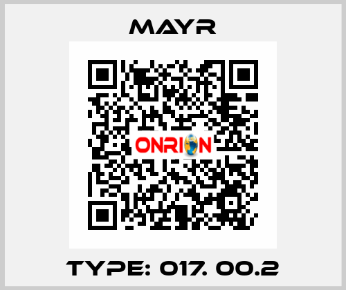 Type: 017. 00.2 Mayr