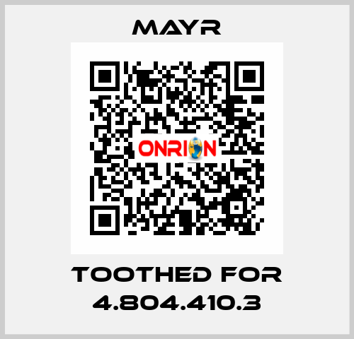 toothed for 4.804.410.3 Mayr