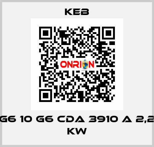G6 10 G6 CDA 3910 A 2,2 KW KEB