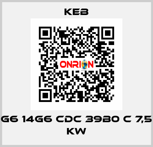 G6 14G6 CDC 39B0 C 7,5 kW KEB