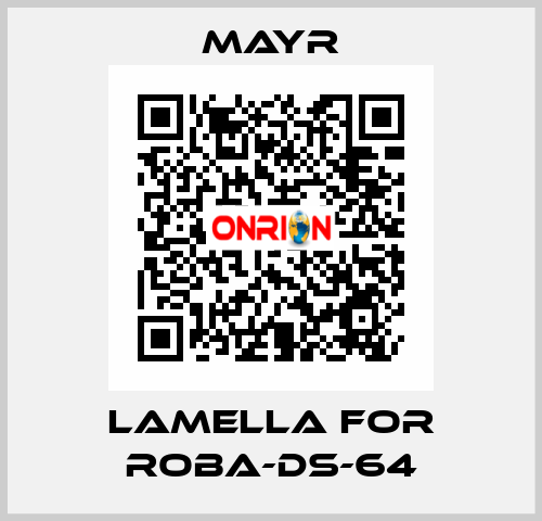 lamella for Roba-DS-64 Mayr