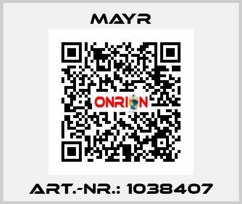 Art.-Nr.: 1038407 Mayr