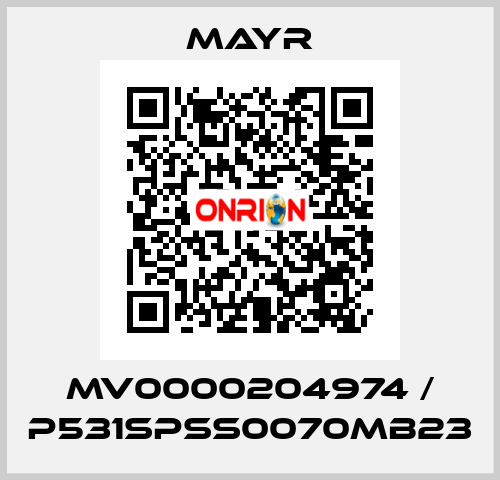 MV0000204974 / P531SPSS0070MB23 Mayr