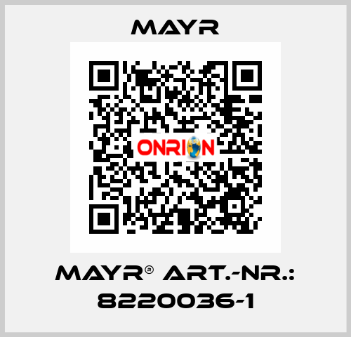 mayr® Art.-Nr.: 8220036-1 Mayr