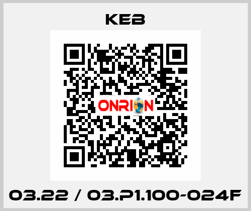 03.22 / 03.P1.100-024F KEB