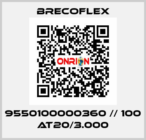 9550100000360 // 100 AT20/3.000 Brecoflex