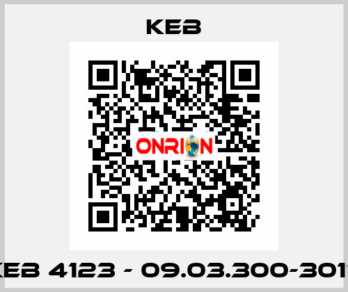 KEB 4123 - 09.03.300-3017 KEB