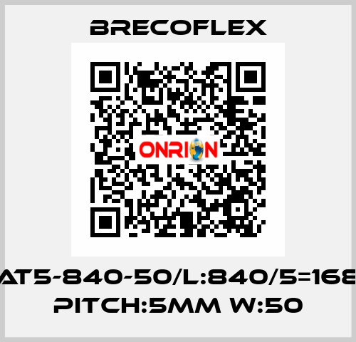 AT5-840-50/L:840/5=168 Pitch:5mm W:50 Brecoflex