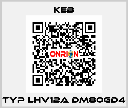 Typ LHV12A DM80GD4 KEB