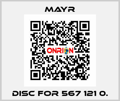 disc for 567 121 0. Mayr
