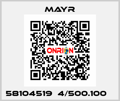 58104519  4/500.100    Mayr