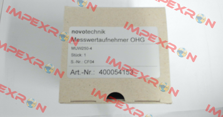 P/N: 400054153 Type: MUW-250-4 Novotechnik