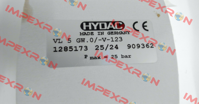 1285173 / VL 5 GW.0/-V-123 Hydac