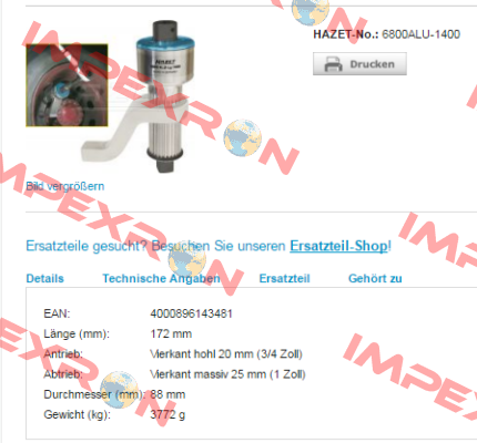 6800ALU-1400  Hazet