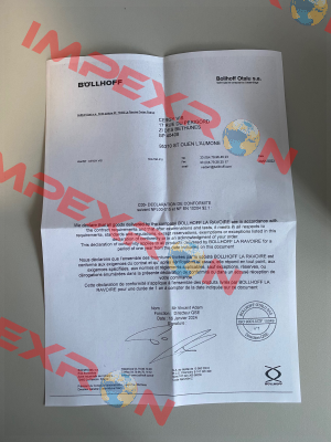 CERTIFICATE OF CONFORMITY NFL 00-015C BOLLHOFFOTALU Böllhoff