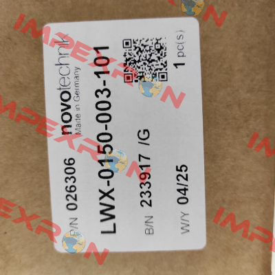 P/N: 400026306, Type: LWX-0150-003-101 Novotechnik