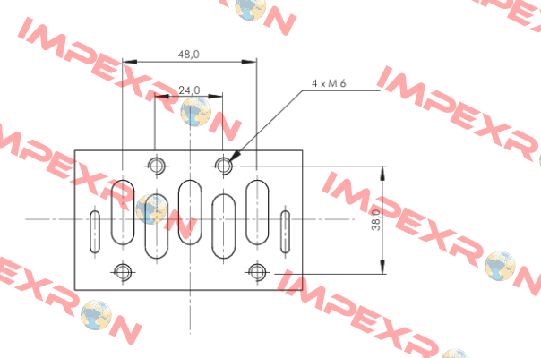 ISO valve (size 2), 5/2-way, pulse valve, 24 V DC Parker