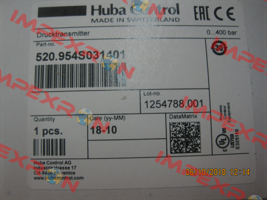 520.954S031401 Huba Control