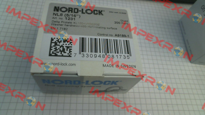 NL8 (5/16") / 1231 Nord Lock