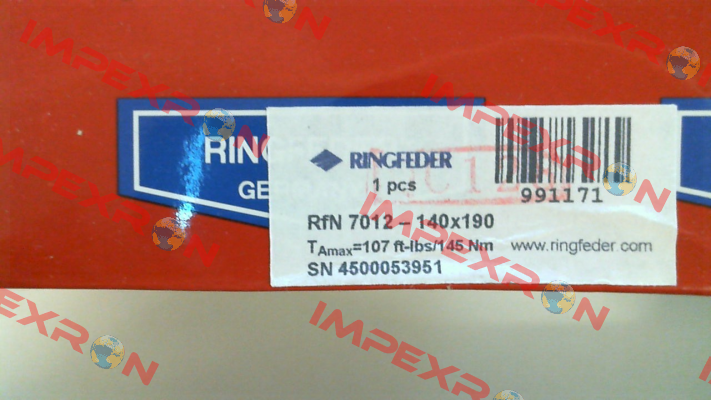 RFN7012 140X190 Ringfeder