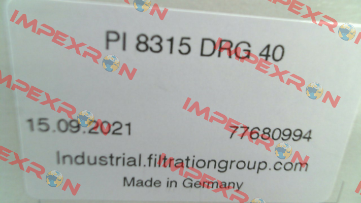 P/N: 77680994 Type: PI 8315 DRG 40 MAHLE