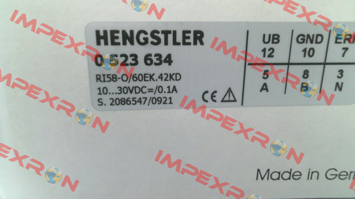 p/n: 0523634, Type: RI58-O/ 60EK.42KD Hengstler