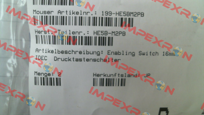 208784 / HE5B-M2PB Idec