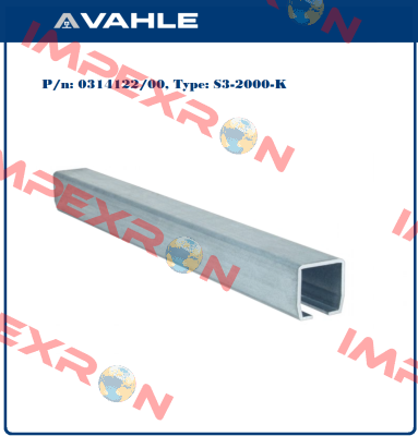 P/n: 0314122/00, Type: S3-2000-K Vahle