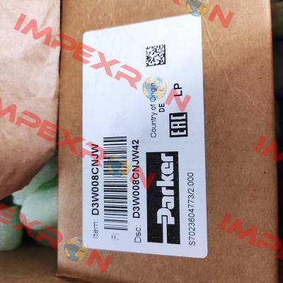 D3W008CNJW42 DIRECTIONAL CONTROL VALVE Parker