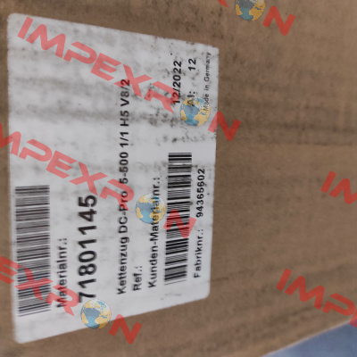 DC-PRO 5-500 1/1 H5 V8/2 Demag