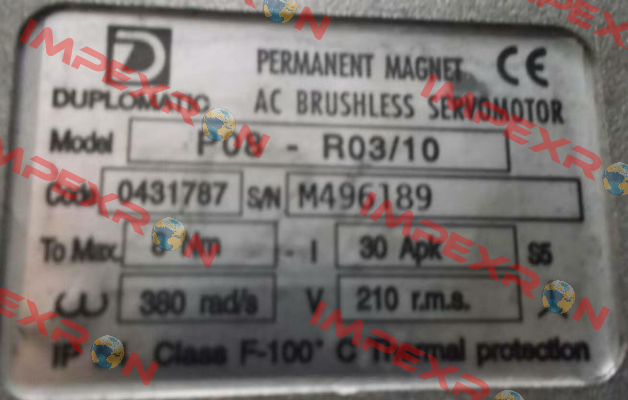 P08-R03/10 obsolete, replacement P08-C01-230/20 Duplomatic