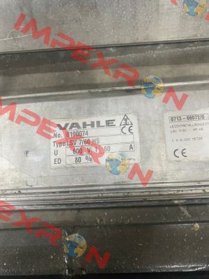 0190074/00 / LSV7/60-4000HS Vahle