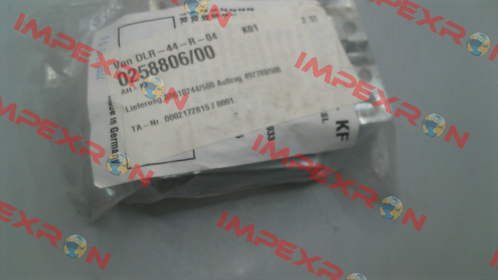 P/n: 0258806/00, Type: AH-KF Vahle